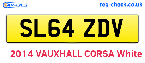 SL64ZDV are the vehicle registration plates.