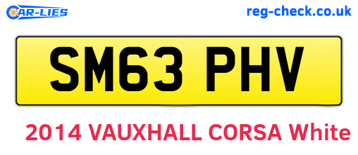 SM63PHV are the vehicle registration plates.