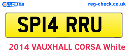 SP14RRU are the vehicle registration plates.
