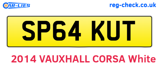 SP64KUT are the vehicle registration plates.