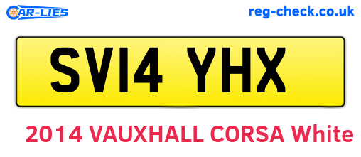 SV14YHX are the vehicle registration plates.