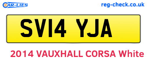 SV14YJA are the vehicle registration plates.