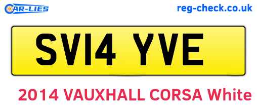 SV14YVE are the vehicle registration plates.