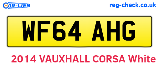 WF64AHG are the vehicle registration plates.