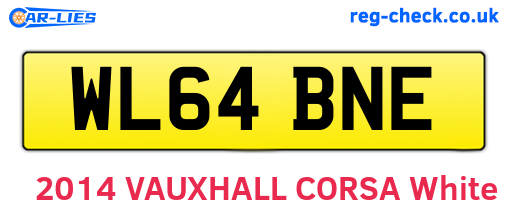 WL64BNE are the vehicle registration plates.