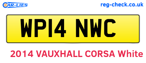 WP14NWC are the vehicle registration plates.