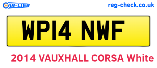 WP14NWF are the vehicle registration plates.
