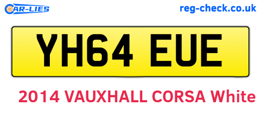 YH64EUE are the vehicle registration plates.