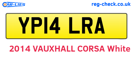 YP14LRA are the vehicle registration plates.