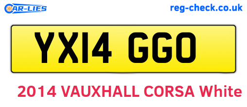 YX14GGO are the vehicle registration plates.