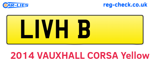 L1VHB are the vehicle registration plates.