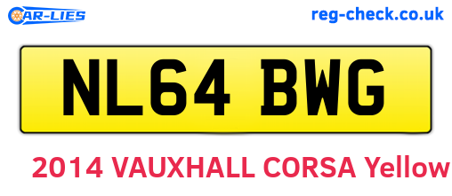 NL64BWG are the vehicle registration plates.