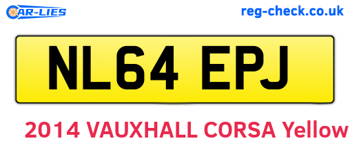 NL64EPJ are the vehicle registration plates.