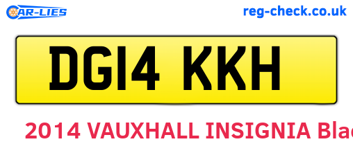 DG14KKH are the vehicle registration plates.