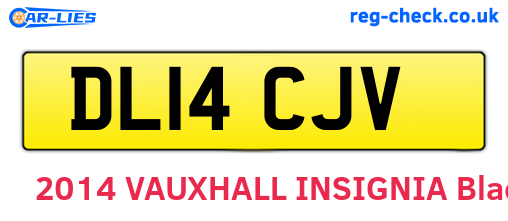 DL14CJV are the vehicle registration plates.