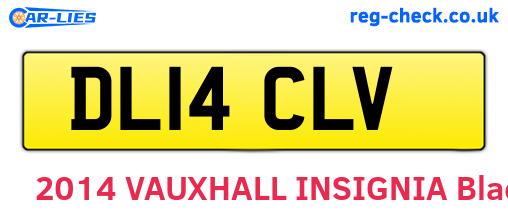 DL14CLV are the vehicle registration plates.