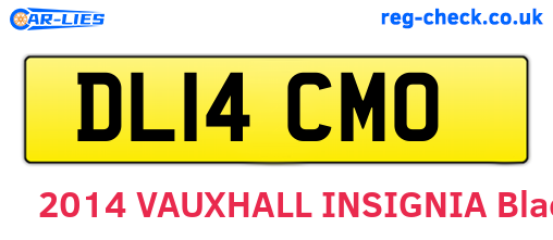 DL14CMO are the vehicle registration plates.