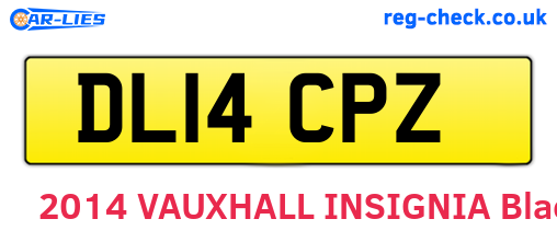 DL14CPZ are the vehicle registration plates.