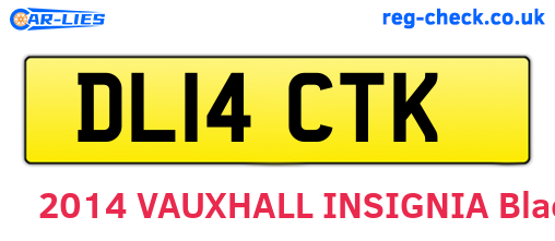 DL14CTK are the vehicle registration plates.