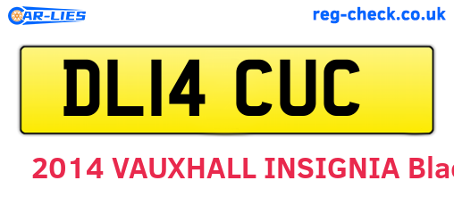 DL14CUC are the vehicle registration plates.