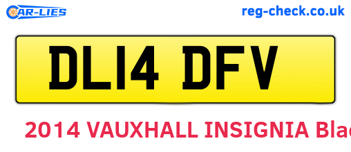 DL14DFV are the vehicle registration plates.