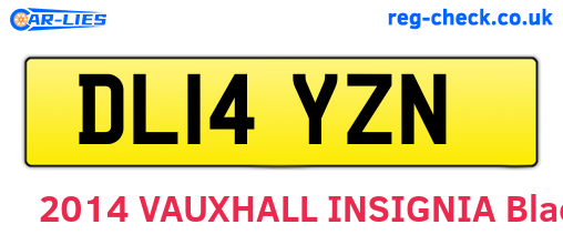DL14YZN are the vehicle registration plates.