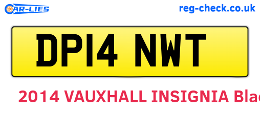 DP14NWT are the vehicle registration plates.
