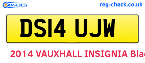 DS14UJW are the vehicle registration plates.