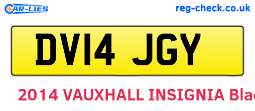 DV14JGY are the vehicle registration plates.
