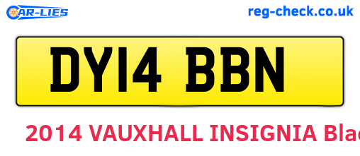 DY14BBN are the vehicle registration plates.