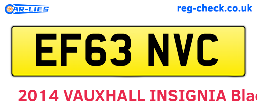 EF63NVC are the vehicle registration plates.