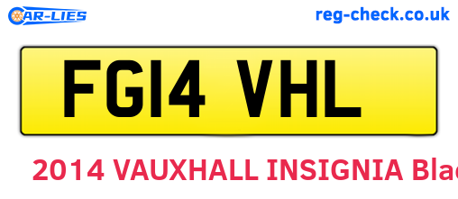 FG14VHL are the vehicle registration plates.