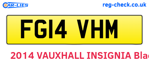 FG14VHM are the vehicle registration plates.