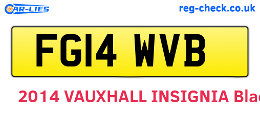FG14WVB are the vehicle registration plates.