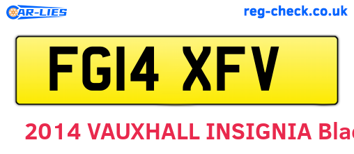FG14XFV are the vehicle registration plates.