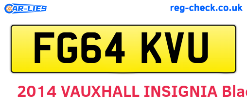 FG64KVU are the vehicle registration plates.