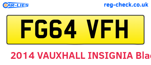 FG64VFH are the vehicle registration plates.
