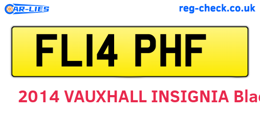 FL14PHF are the vehicle registration plates.