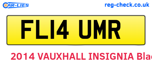 FL14UMR are the vehicle registration plates.