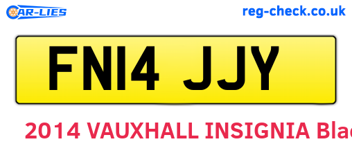 FN14JJY are the vehicle registration plates.