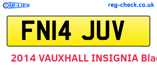 FN14JUV are the vehicle registration plates.