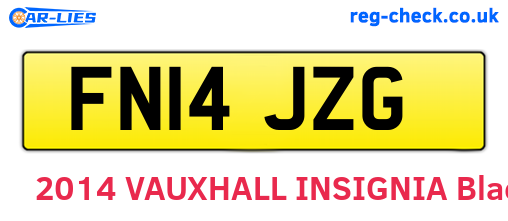 FN14JZG are the vehicle registration plates.