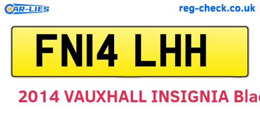 FN14LHH are the vehicle registration plates.