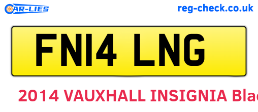 FN14LNG are the vehicle registration plates.