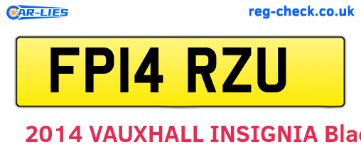 FP14RZU are the vehicle registration plates.