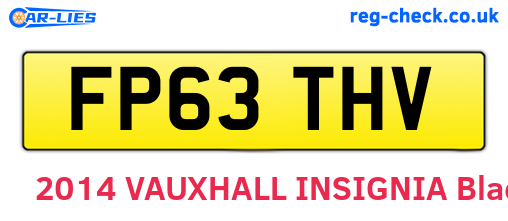 FP63THV are the vehicle registration plates.