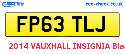 FP63TLJ are the vehicle registration plates.