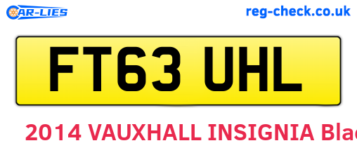 FT63UHL are the vehicle registration plates.