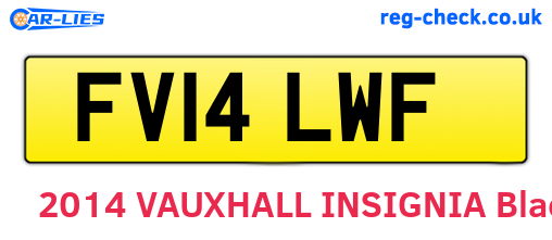 FV14LWF are the vehicle registration plates.
