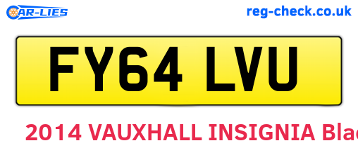 FY64LVU are the vehicle registration plates.